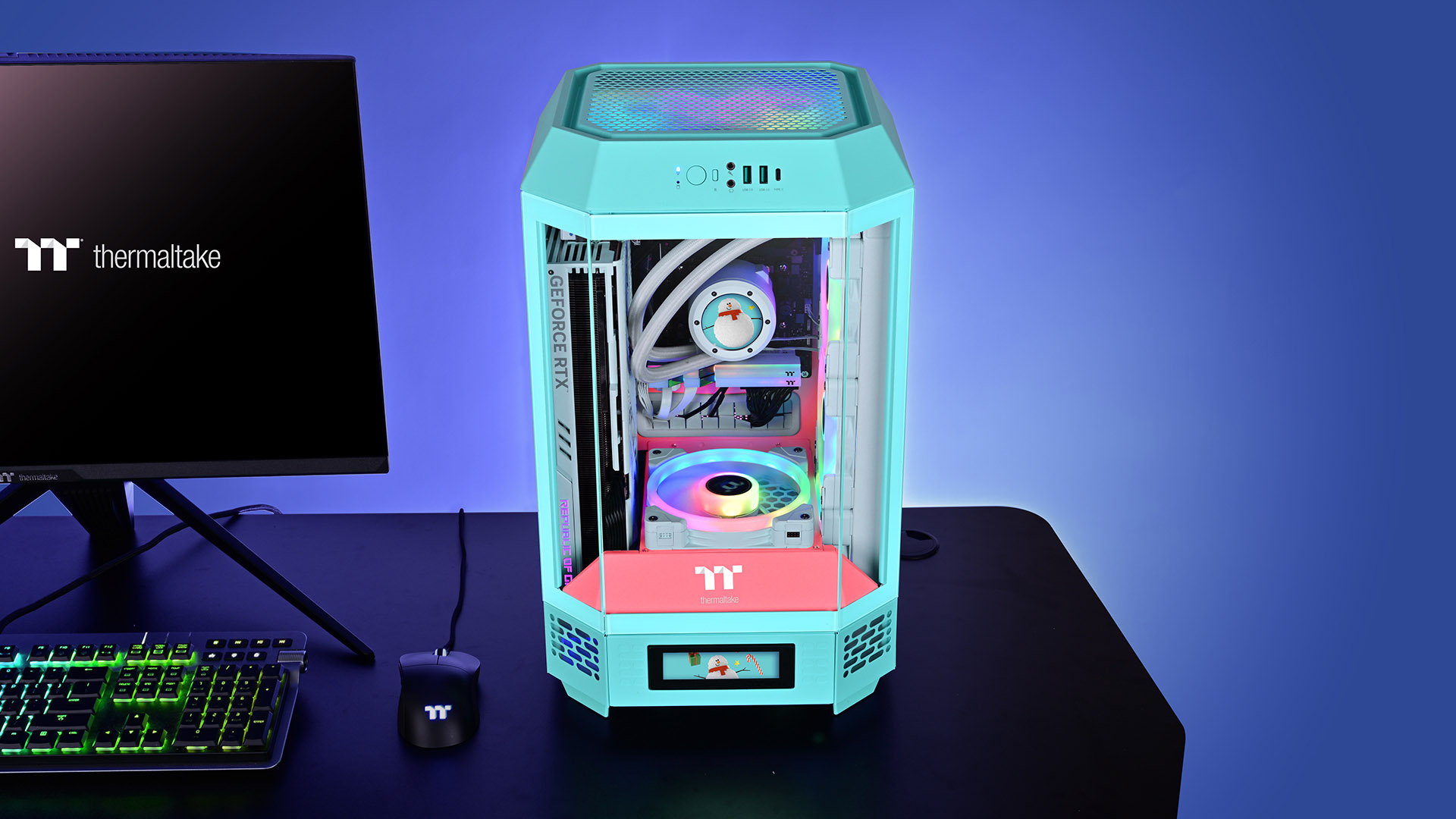 The Tower 250 Mint Strawberry Mini Tower Chassis Image 2